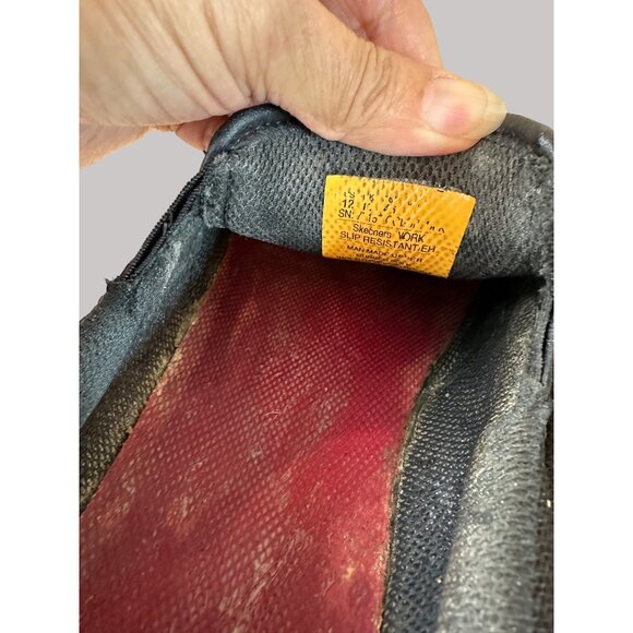 Skechers Size 12 Mens Black Synthetic Slip-Resistant Work Loafers - Picture 7 of 16